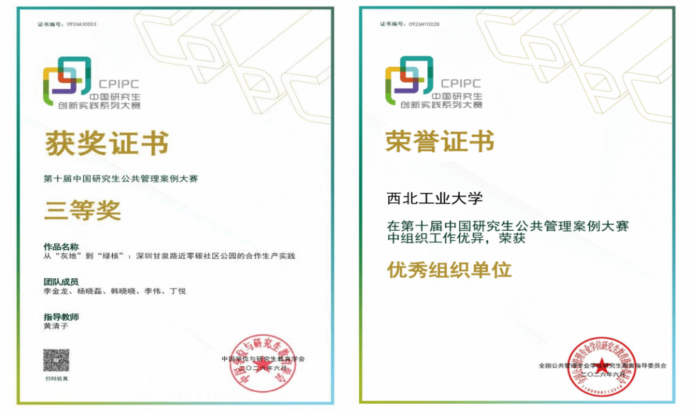 伟德国际VICTOR1946在第十届中国研究生公共管理案例大赛中斩获多项奖项和荣誉